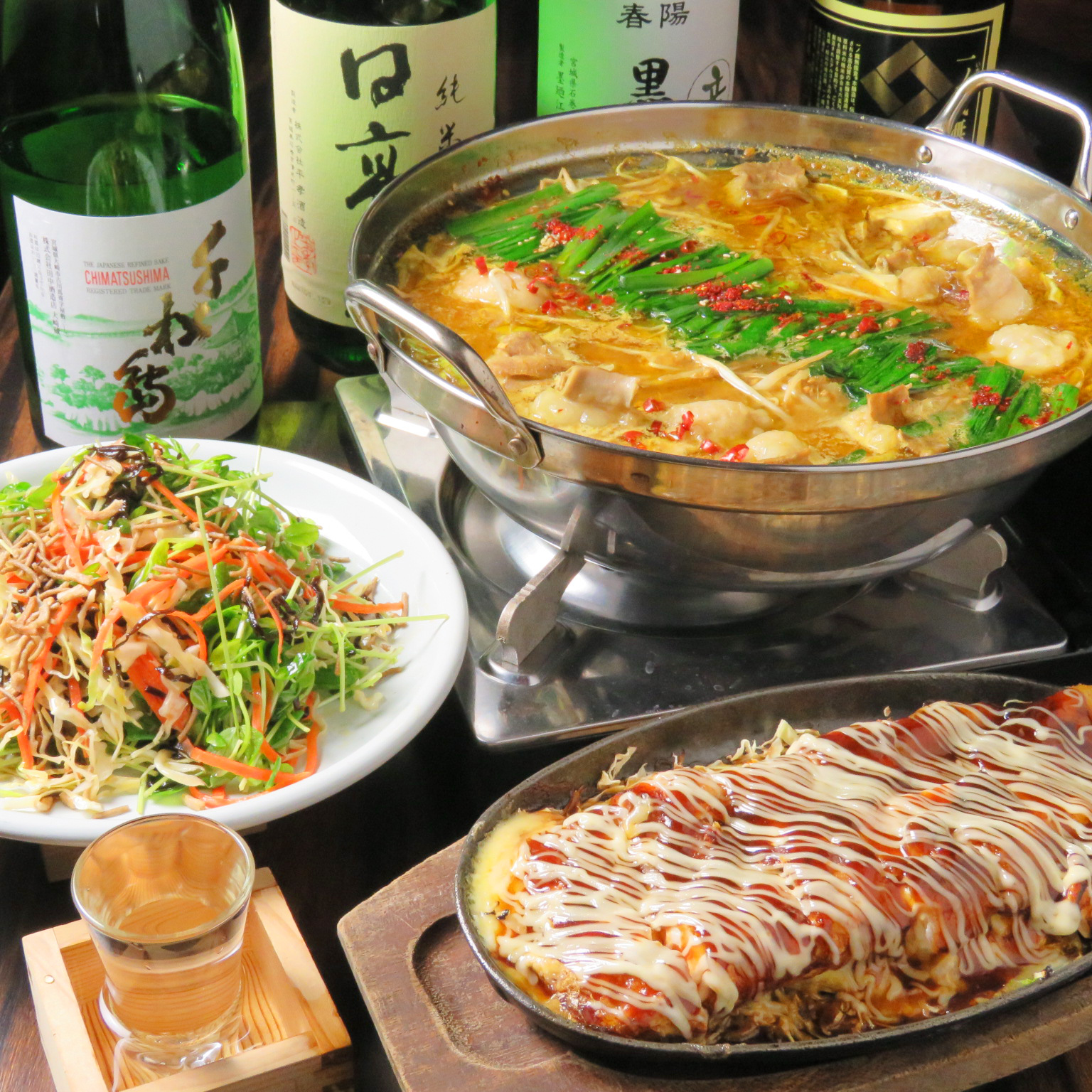 【もつ鍋コース】当店名物！もつ鍋！【飲放付】120分 6,500円→5,500円